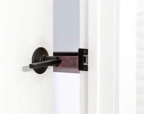 img 2 attached to 🔒 SCHLAGE F170 LAT 622 Matte Black Latitude Single Dummy Door Lever