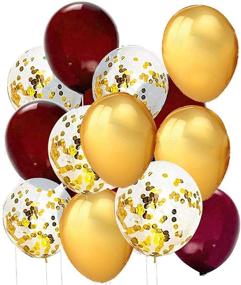 img 3 attached to 🎉 Burgundy Gold Fall Party Decorations & More: Perfect for Bridal Showers, Graduations, and Birthdays!