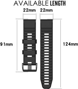 img 1 attached to Силиконовый сменный ремешок QGHXO Garmin Forerunner