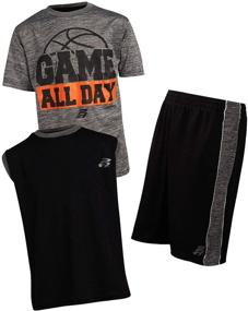 img 4 attached to 👕 Optimized Performance Boys' Clothing Set: Pro Athlete Athletic Tee Shirt