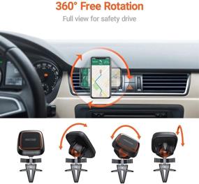 img 1 attached to 📱 TORRAS Magnetic Car Phone Holder Mount: The Ultimate Anti-Shake Air Vent Cell Phone Mount Compatible with iPhone, Samsung, and All Smartphones