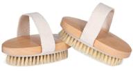 🧴 opaz dry body brush 2 pack with natural bristles - exfoliating scrubber for dry skin - wet/dry use for smooth cellulite - enhance blood circulation logo
