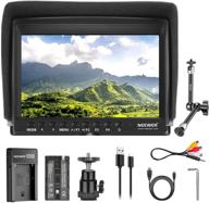 neewer f100 7 inch camera field monitor hd video assist with 4k hdmi input and 1080p resolution – includes 2600mah li-ion battery and 11” magic arm for dslr cameras, stabilizer, film video making rig logo