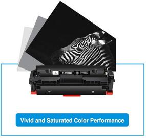 img 1 attached to TRUE IMAGE Compatible Toner Cartridge for HP 414X W2020X 414A W2020A - Fits MFP M479fdw M479dn M454dw M454dn M454 M479dw Printer, No Chip, Black, 1-Pack