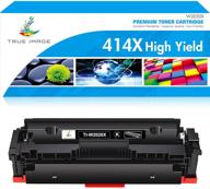 true image compatible toner cartridge for hp 414x w2020x 414a w2020a - fits mfp m479fdw m479dn m454dw m454dn m454 m479dw printer, no chip, black, 1-pack logo