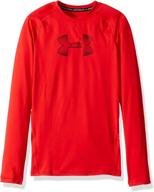 👕 under armour boys long sleeve (big kids): comfortable & stylish athletic apparel for active boys logo