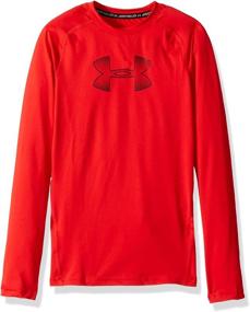 img 3 attached to 👕 Under Armour Boys Long Sleeve (Big Kids): Comfortable & Stylish Athletic Apparel for Active Boys