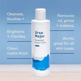 img 3 attached to 🌿 Ursa Major Essential Face Tonic: 4-in-1 Natural Toner for Cleansing, Exfoliating, Soothing, and Hydrating - 8 Ounces