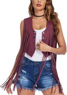 beyove tassels sleeveless outwear layering women's clothing logo