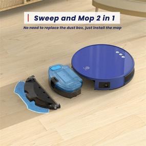 img 2 attached to 🤖 OKP Robot Vacuum Cleaner, 2000Pa Robotic Vacuum with 3600mAh Battery, Dual Dust Box System, Auto Charging, Silent Pet Hair Cleaning, Up to 150 Minutes