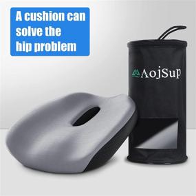 img 3 attached to 🪑 AojSup Large Chair Cushion for Office and Car - Tailbone Pain Relief, Reduce Fatigue from Sedentary Work and Long Driving Hours (1 Pcs)