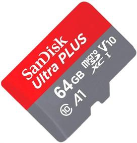 img 1 attached to 💾 Sandisk Ultra PLUS 64GB MicroSDXC UHS-I Card with Adapter - High-Speed 100MB/s, Class 10 U1, A1 for Enhanced Performance