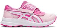 👟 asics girls' white contend running shoes - athletic shoes for girls logo