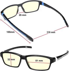 img 2 attached to Enhanced Computer Reading Glasses - Reduce Eyestrain & Block Blue Light for Men and Women, Perfect for Screens and Sports