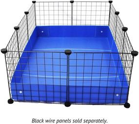 img 1 attached to Convenient and Durable Midlee Corrugated Plastic Guinea Pig Cage Liner- 2x3 Panel Size for Easy Maintenance