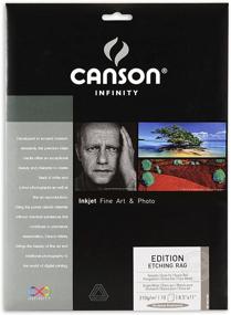 img 3 attached to 🖼️ Canson Infinity Edition Etching Rag Fine Art Paper, Acid-Free for Printmaking, 8.5 x 11 Inch, Bright White, Pack of 10 Sheets