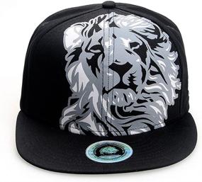 img 3 attached to RIOREX Fashion Baseball Cap for Men - Hip Hop Caps with Animal Embroidery, Adjustable Leather Belt Strapback