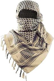 img 4 attached to 🧣 Men's Accessories: Military Style Shemagh Scarf for Tactical Desert Keffiyeh
