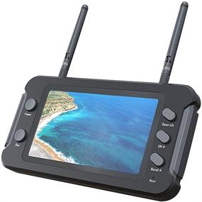 img 4 attached to 📺 SoloGood FPV Monitor 4.3" 800x480 IPS Wireless Receiver with Built-in Battery, DVR & 40CH 5.8GHz for RC Quadcopter Drone FPV