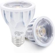 par20 led bulb 3000k soft white non-dimmable 8w (75 watts equivalent) e26 medium base cob spot light 24° beam angle high cri (85 ) 800lm ac 85-265v flood lamp 2-pack by rowrun логотип