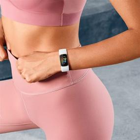 img 1 attached to 🏋️ 4 Пакеты бандажей Nofeda, совместимые с Fitbit Charge 5 - водонепроницаемые силиконовые запасные браслеты для мужчин и женщин