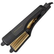 💇 transform your look with the gold n hot professional ceramic 2” hair crimper iron logo