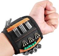 🧲 magnetic wristband with 15 strong magnets - perfect tool gift for holding screws, nails, and drill bits - ideal diy tool belt accessory for carpenters logo