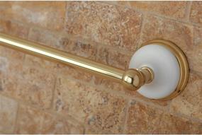 img 3 attached to Enhance Your Bathroom Décor with Kingston Brass BA1111PB Victorian 24-Inch Towel Bar, Polished Brass