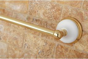 img 2 attached to Enhance Your Bathroom Décor with Kingston Brass BA1111PB Victorian 24-Inch Towel Bar, Polished Brass