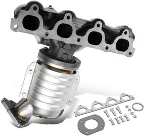 img 4 attached to 🚗 DNA MOTORING OEM-CONV-YW-001 Ceramic Catalytic Converter Exhaust for 96-00 Honda Civic Non-EX SI / 96-97 Del Sol S with D16Y7 Engine Models