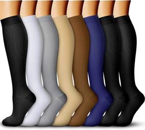 img 4 attached to Top-rated Compression Socks - Ideal Athletic Wear 🧦 for Men & Women: Running, Flight Travel, Nurses, Pregnant