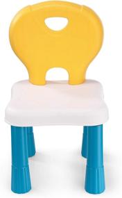 img 4 attached to Enhance Your Child's Comfort with Ergonomic, Eco-Friendly & Durable Toddler Plastic Furniture for Kids