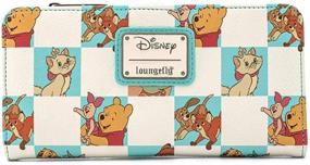 img 1 attached to Шикарный кошелек Loungefly Disney Classics в клетку Mint - весь принт для любителей Диснея.