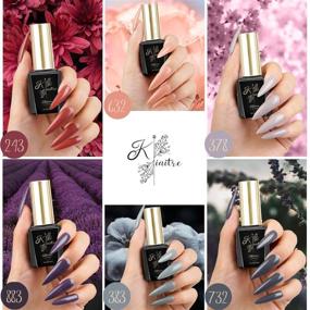 img 2 attached to Kiaitre Gel Nail Polish Set - UV Gel Nail Polish with 6 Nude Gray Series Colors, Soak Off Gel Polish 10ml/0.34oz Each, Home Gel Manicure Kit for Valentine's Day - Enhance Your Online Presence!