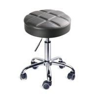 🦓 grey adjustable work medical stool with wheels - leopard round rolling stools logo