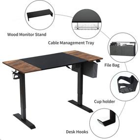 img 3 attached to Agreatca Electric Adjustable Workstation Management Furniture