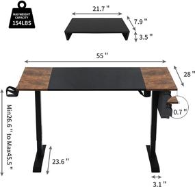 img 2 attached to Agreatca Electric Adjustable Workstation Management Furniture