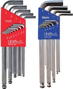img 4 attached to 🛠️ Eklind 13322 Bright-Ball-Hex L-Key Allen Wrench Combo - Inch / MM (2 Sets, 22-Piece): A Versatile and Reliable Tool for Precision Work
