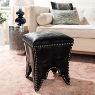 safavieh mercer collection deidra ottoman logo