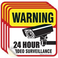 📹 premium video surveillance decal: high-quality adhesive vinyl for enhanced security logo