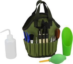 img 3 attached to 🌿 Succulent Kit Organizer Bag with Gardening Tools, Mini Terrarium Supplies for Succulent Garden, Heavy Duty Bonsai Planter Set for Indoor Gardening, Fairy Zen Kit with Soil, Fertilizer and Seeds