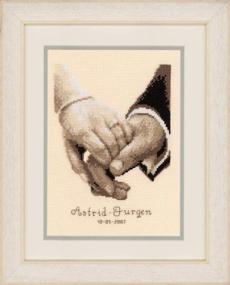 img 2 attached to 🏼 Vervaco Wedding Happiness Counted Cross Stitch Kit - 6.4&#34; x 7.6&#34;