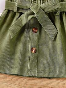 img 2 attached to SOLY HUX Button Pocket Belted Girls' Clothing for Skirts & Skorts