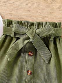 img 1 attached to SOLY HUX Button Pocket Belted Girls' Clothing for Skirts & Skorts