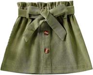 soly hux button pocket belted girls' clothing for skirts & skorts logo