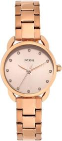 img 4 attached to ⌚ Женские наручные часы Fossil Tailor Mini из нержавеющей стали с покрытием розового золота ES4497