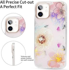 img 3 attached to IPhone 12/12 Pro Case For Women Girls With Screen Protector