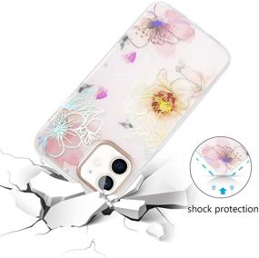 img 2 attached to IPhone 12/12 Pro Case For Women Girls With Screen Protector