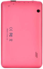 img 1 attached to 📱 Haehne 7 inch Tablet with Android 6.0, Quad Core Processor, 1GB RAM, 16GB Storage, 7-inch IPS Display, Dual Camera, FM Radio, WiFi Only, Bluetooth - Pink