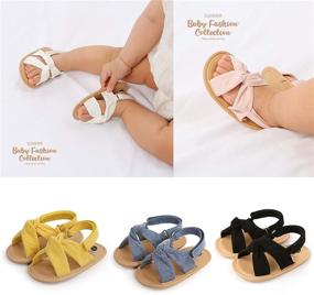 img 1 attached to RVROVIC Sandals Lightweight Anti Slip Prewalker Apparel & Accessories Baby Girls